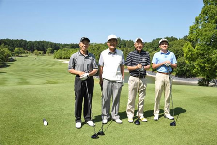 第一回 伏見博明殿下杯チャリティゴルフ大会、アウト4組