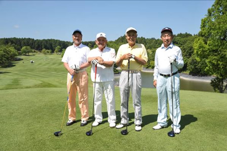 第一回 伏見博明殿下杯チャリティゴルフ大会、アウト5組