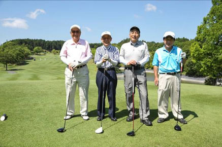 第一回 伏見博明殿下杯チャリティゴルフ大会、アウト6組