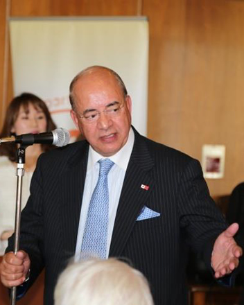 第六回 伏見博明殿下杯チャリティゴルフ大会、表彰式での記念写真