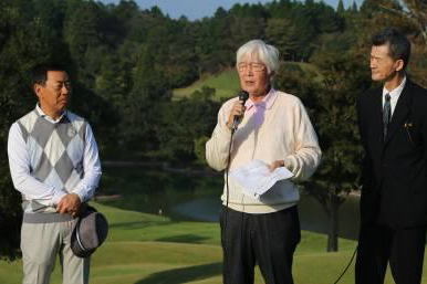 第七回 伏見博明殿下杯チャリティゴルフ大会、ルール説明は小松敏彦競技委員長